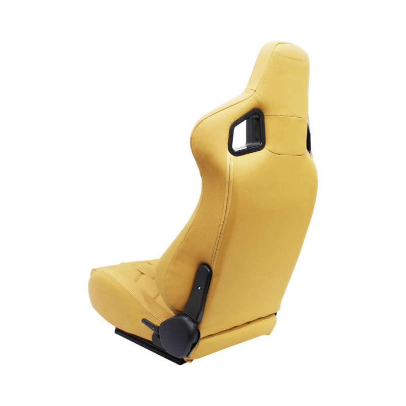 Evo Reclinable Racing Seats with Tan PU Leather Arrow V2 Design (pair)