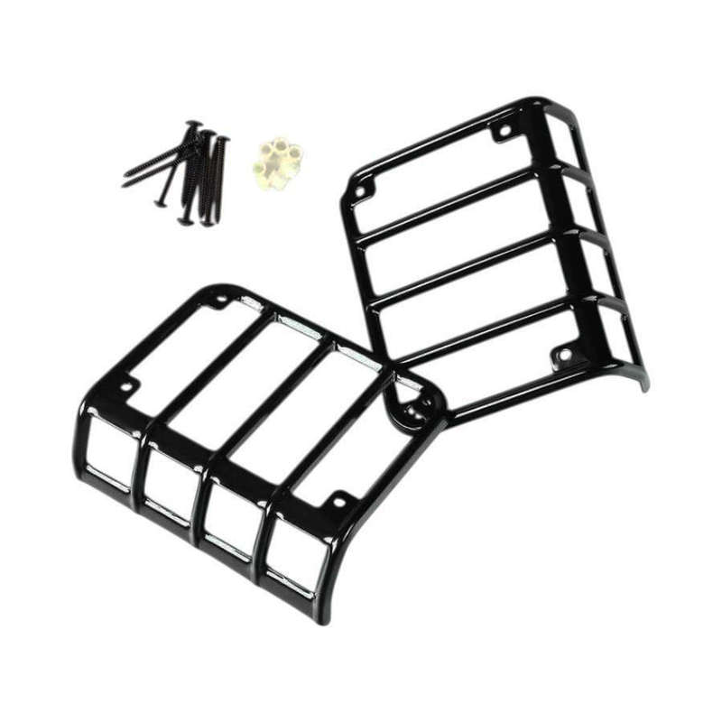 Black Tailight Protector Guards for Jeep Wrangler 2007-2017 (pair)