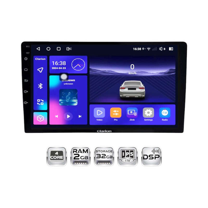 Clarion GL-300 10.1" Android Multi Media Player with Bluetooth &amp; FM Radio