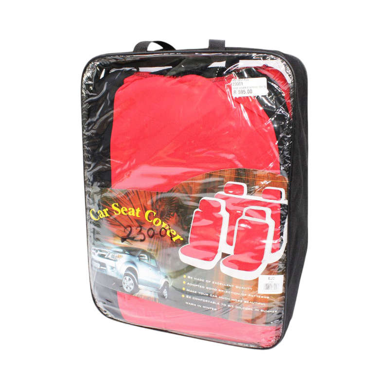 Black &amp; Red Interior Upgrade Kit - Seat Covers, Steering Cover &amp; Shoulder Pads