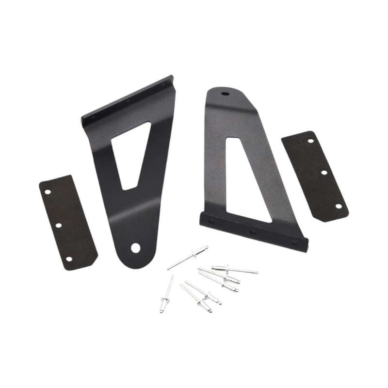 Upper Windshield Roof 52 INCH Curved LED Light Bar Mounting Brackets
