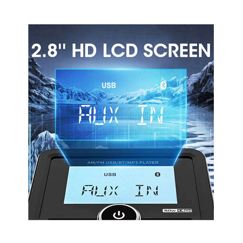 MarineTech 2.8inch Waterproof Outdoor Media Player with bluetooth
