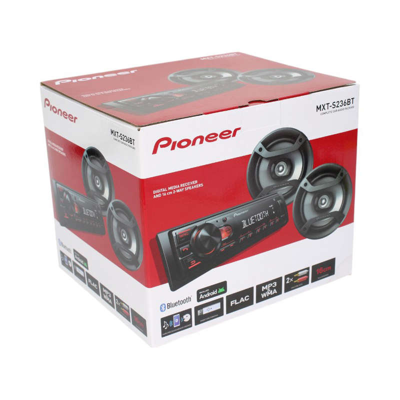 Pioneer MXT-S236BT Car Audio Combo - Bluetooth Receiver &amp; 16cm 2-Way Speakers