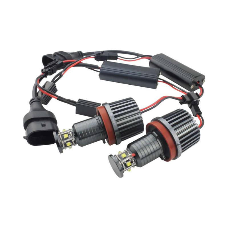 H8 LED Angel Eyes with Resistors  Compatible with BMW Models (Pair)