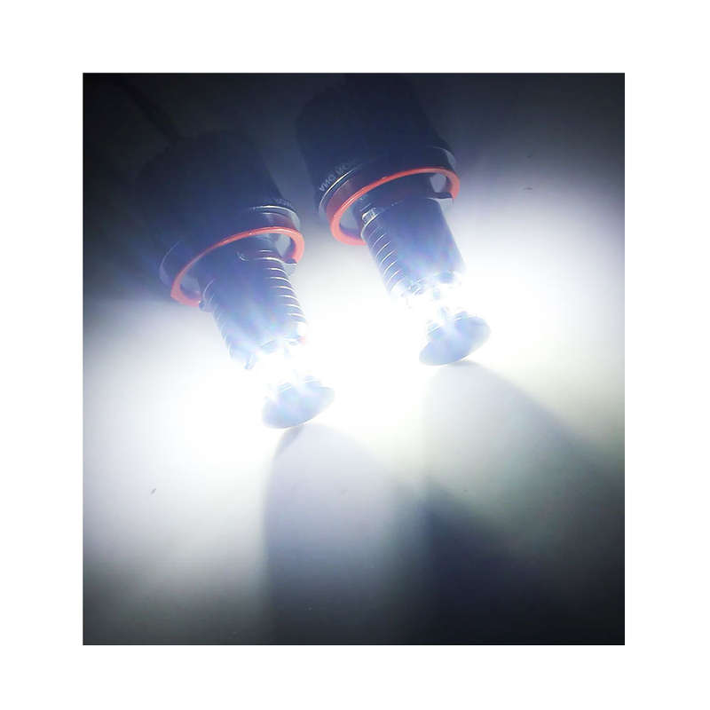 H8 LED Angel Eyes with Resistors  Compatible with BMW Models (Pair)