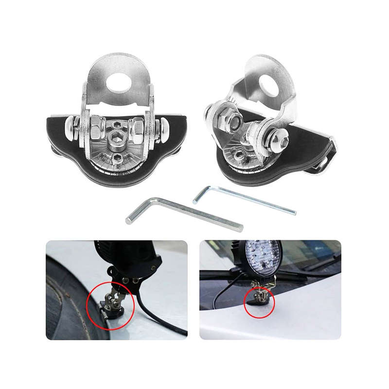 Stainless Steel Hood Mounting Brackets for Pod Lights and Work lamps