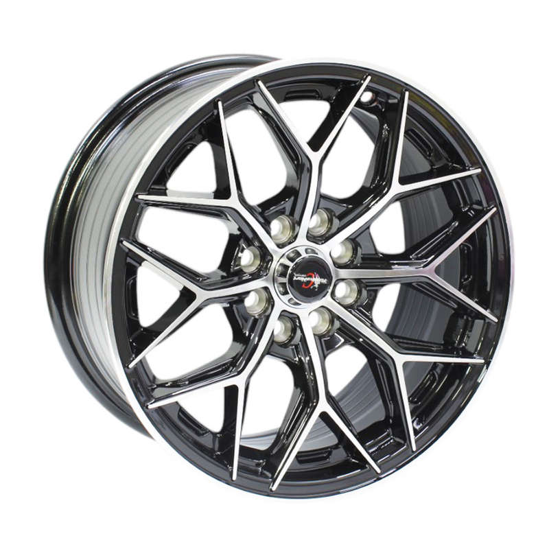 15" Racing Hart Venom 4/100 &amp; 4/108 Silver with Black Machine Lip Alloy Wheels