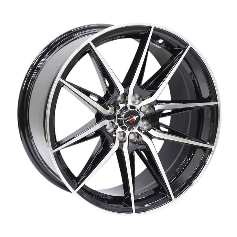 17" Racing Hart Aiden 4/100 &amp; 4/108 Gloss Black Machine Alloy Wheels
