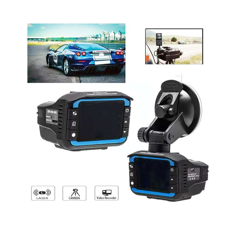 2-in-1 Radar Detector &amp; 720p HD Dash Cam with 360° Coverage