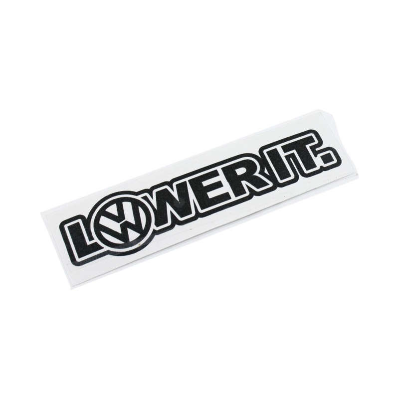 VW Lower Kit Black Vinyl Sticker 12x3cm