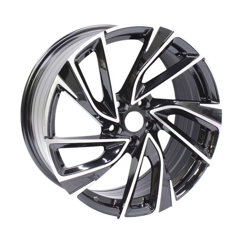 17" GR5219B 5/100 Black Machine Face Alloy Wheels