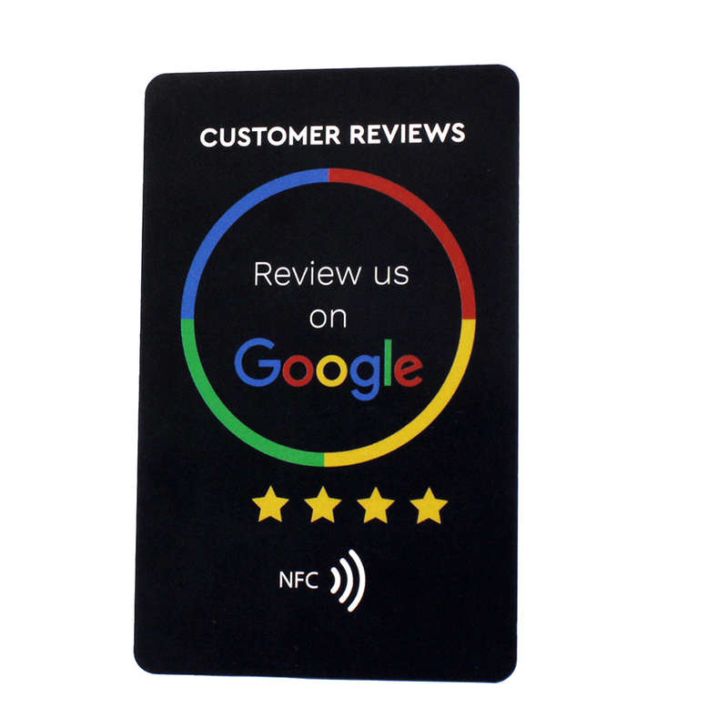 Google Review NFC Tap &amp; Review Business Card Tag (Black ) 9x5cm