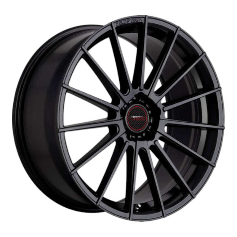 20" A-Line Scarlet 5/112 Velvet Black Flow Form Alloy Wheels