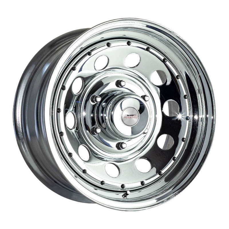 14 A-Line AW Double Fluted Chrome 6/139 Alloy Wheels