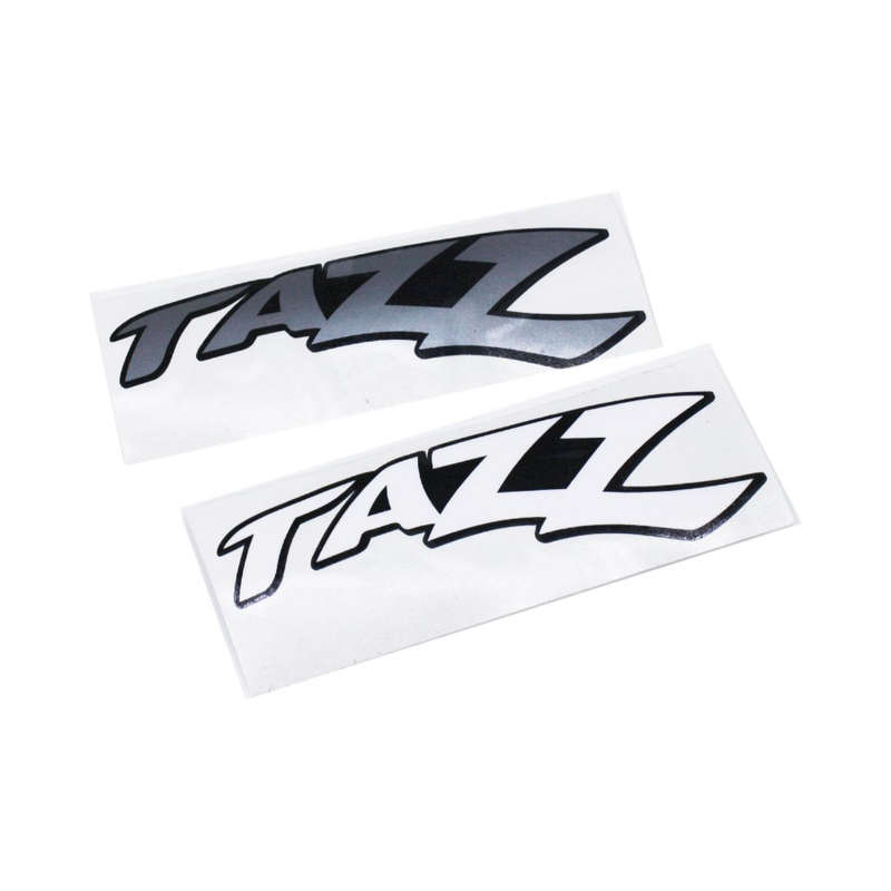 Toyota Tazz Classic Silver Vinyl Sticker 15x5cm