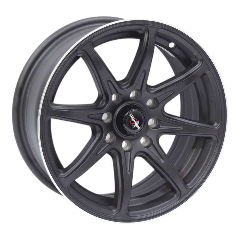 14" Racing Hart Echo 4/100 &amp; 4/108 Satin Black Alloy Wheels