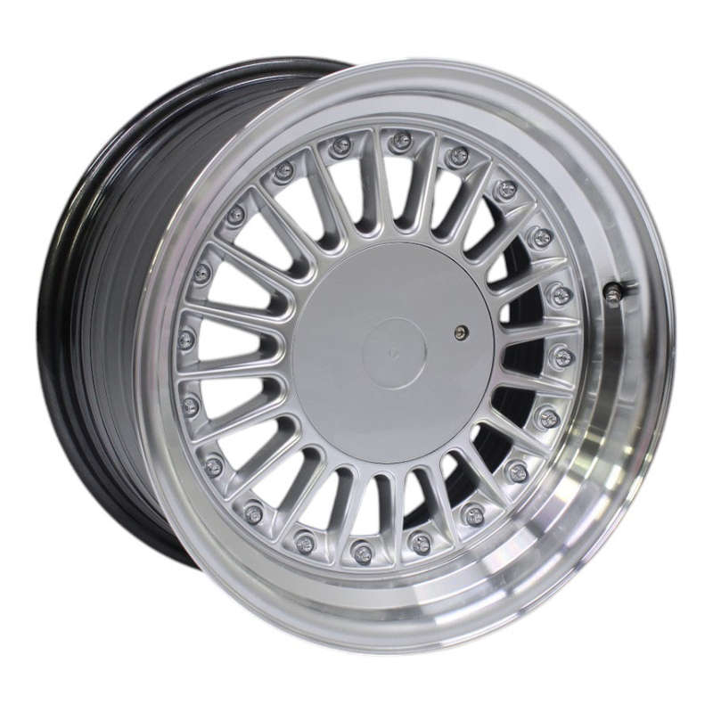 15" MM M7618 4/100 &amp; 4/114 Hyper Silver Alloy Wheels