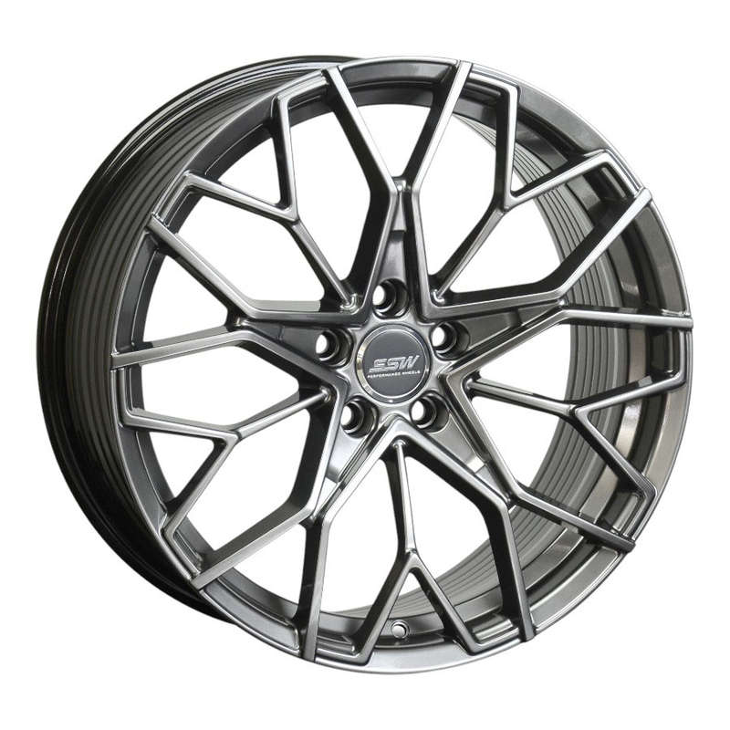 19" Flowtec F123-F2I02 5/112 &amp; 5/114 Hyper Black Dark Alloy Wheels
