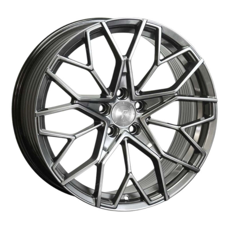 21" Flowtec F123-F3K02 5/112 &amp; 5/114 Brush Finish Titanium Alloy Wheels