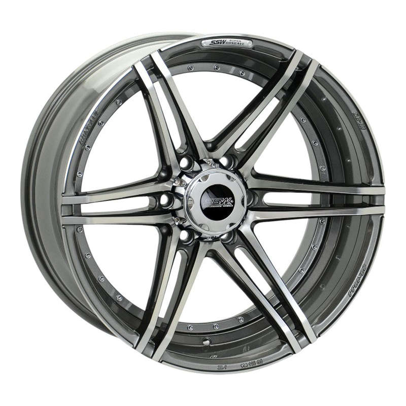 20" SSW S250J01 6/139.7 Full Polish Gun Metal Matt Alloy Wheels