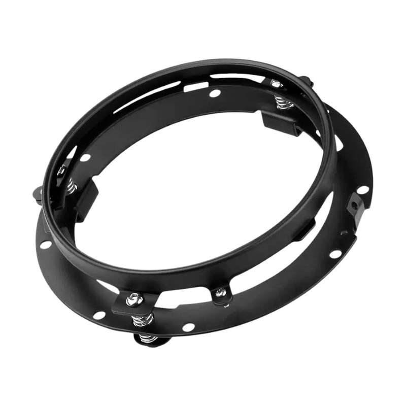 Universal Mounting Bracket for 7" Headlights/Spotlights (Black) - pair