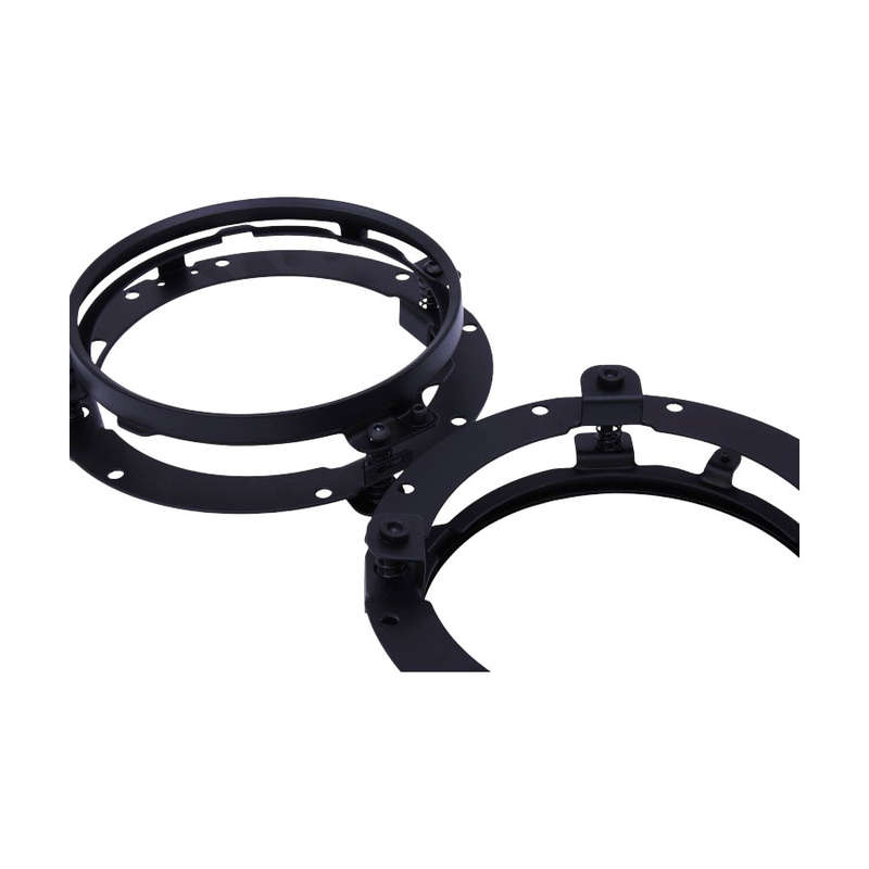 Universal Mounting Bracket for 7" Headlights/Spotlights (Black) - pair