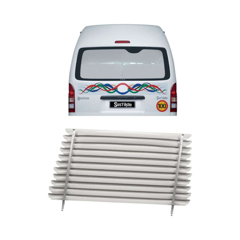 Rear Window Blinds for Toyota Quantum (Silver)