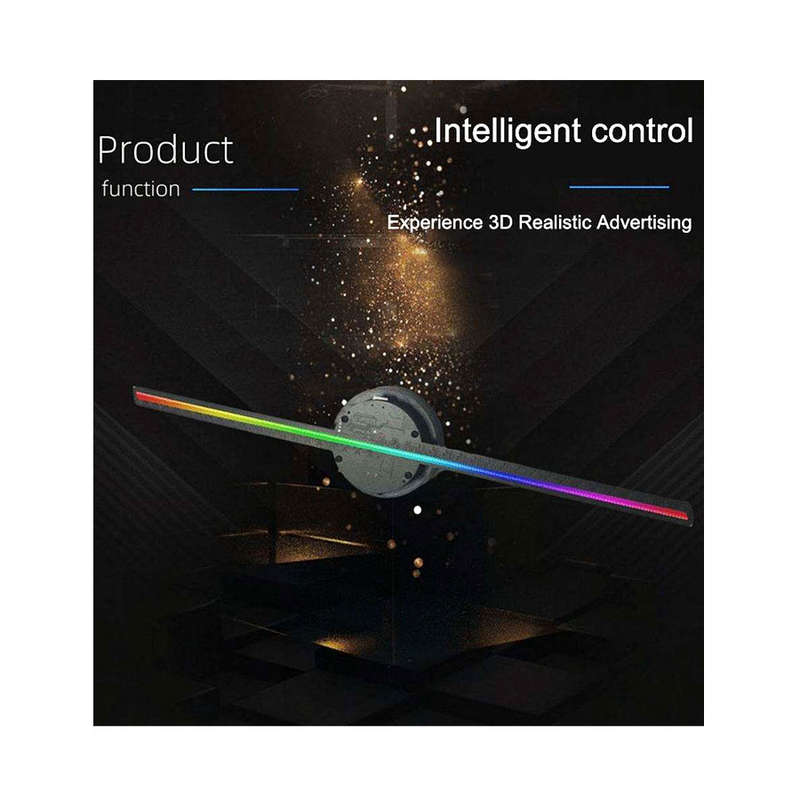 42cm High-Resolution 3D Hologram Projector Fan with 1024*1024 Pixels and 384 LEDs for Advertising...