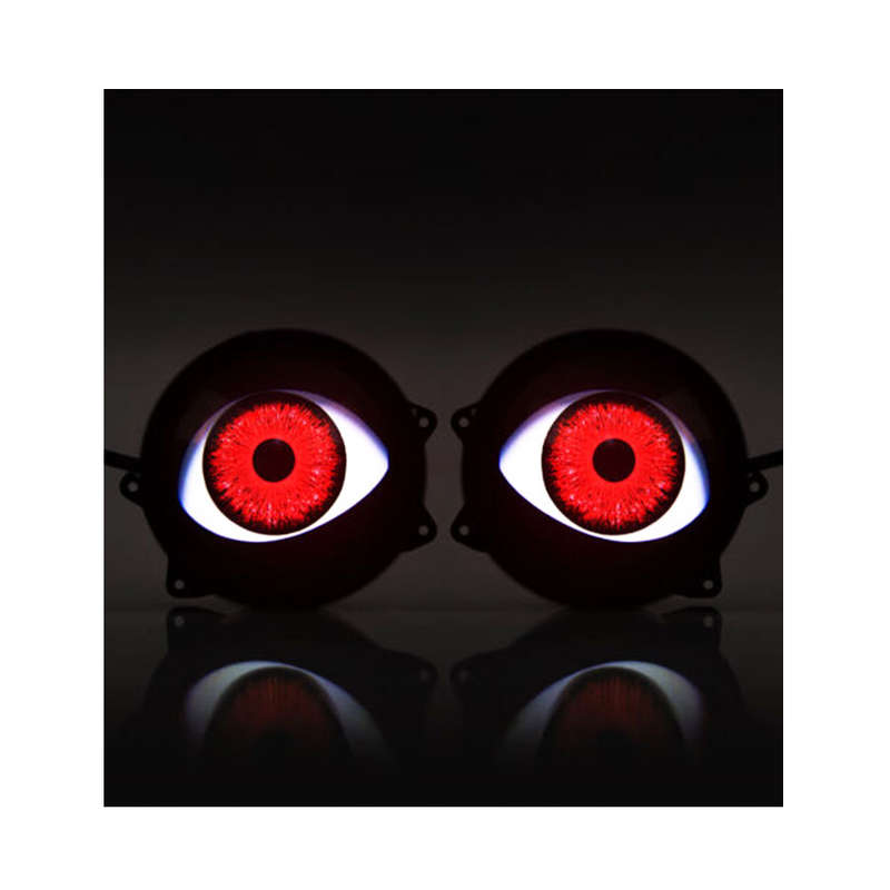 3Inch LED Dynamic Devil Eyes Light 6 Modes 12V Headlight Retrofit Remote Control
