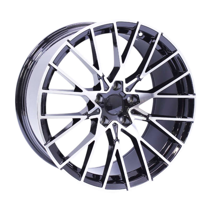 19" GR 93745 5/120 Black Machine Face Alloy Wheels
