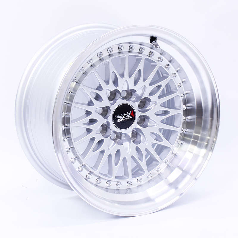 15" MM M7578 4/100 &amp; 4/114 Machine Silver Alloy Wheels