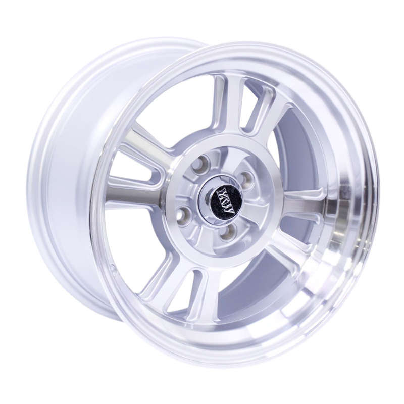 15" YKW 5030 4/100 Silver Face Alloy Wheels