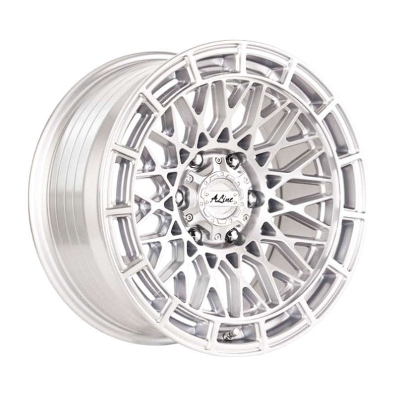 17" A-Line Delta 6/139 Arctic Silver Heavy-Duty Alloy Wheels