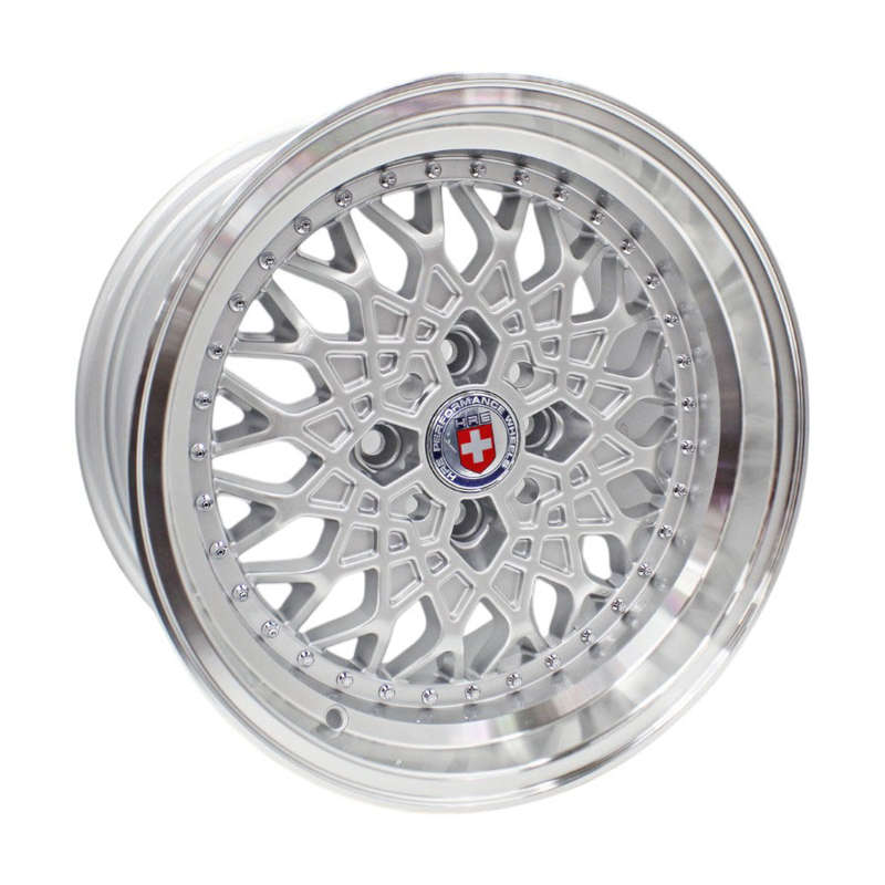 15" TR NE1103 4/100 Silver Machine Lip Alloy Wheels