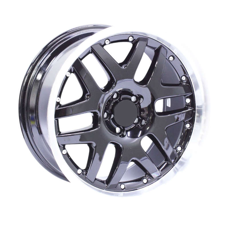 17" S1503 5/100 Gloss Black Machine Lip Alloy Wheels