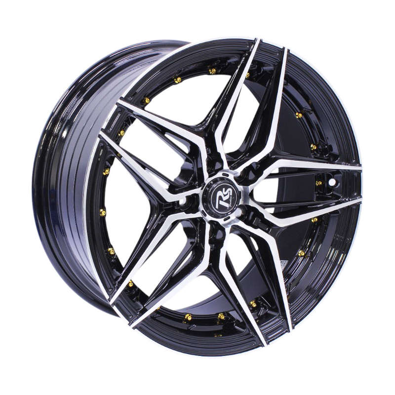 19" Calgary 5/112 Gloss Black Face Polished Alloy Wheels