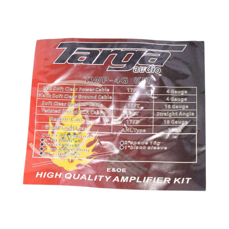 Targa TPP-4GKIT 4Gauge Car Audio Wiring Kit