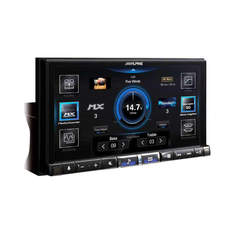 Alpine ILX-705D Digital Media Station, car stereo featuring DAB+ digital radio, Apple CarPlay and...