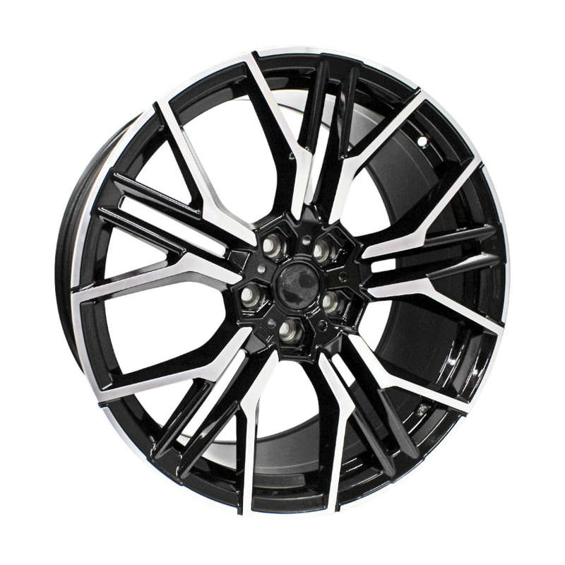 20" TR0405 5/112 Black Machine Face Alloy Wheels