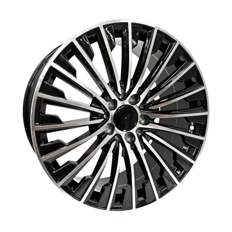 19" TR XTX032 5/112 Black Machine Face Alloy Wheels