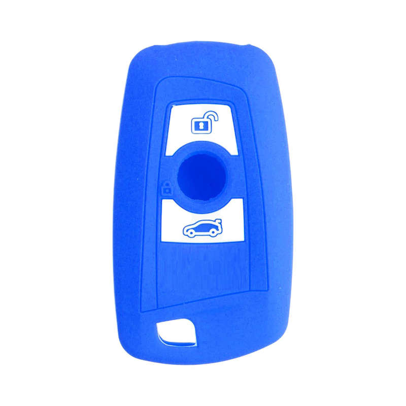 Silicon Key Cover suitable for Bmw F30 (3 button) - Blue