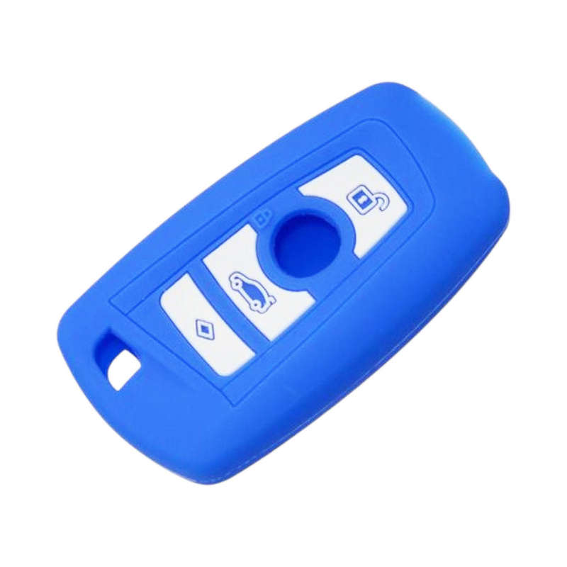 Silicon Key Cover suitable for Bmw F30 (3 button) - Blue