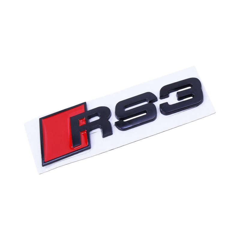RS3 Matt Black Adhesive Badge (12x3cm)