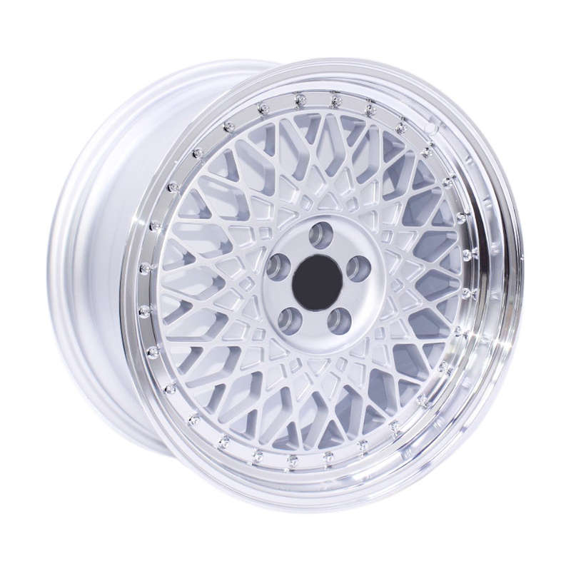 17" E012 5/100 Silver Hyper Lip Alloy Wheels