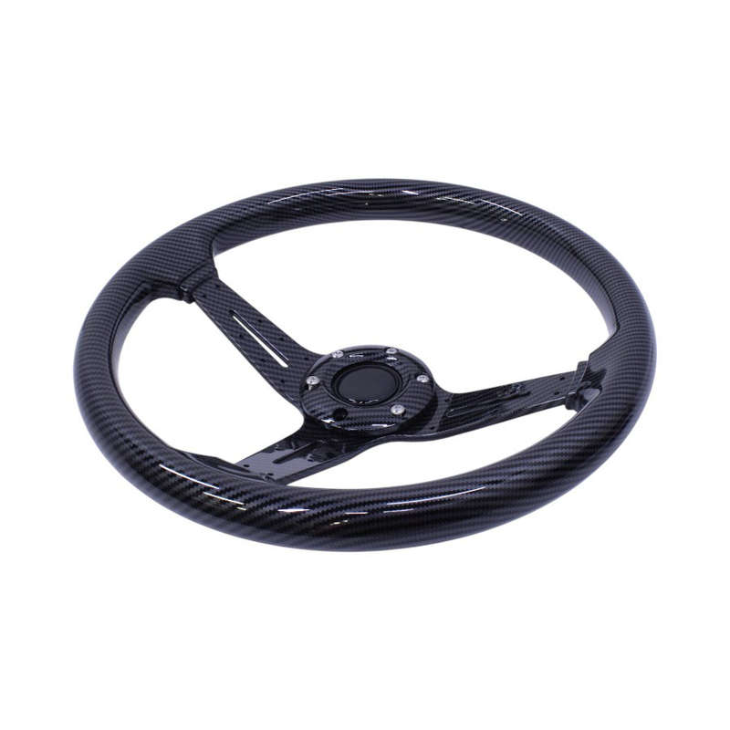 NR Racing Drift Design Carbon Fibre Design Sport Steering Wheel - 345mm