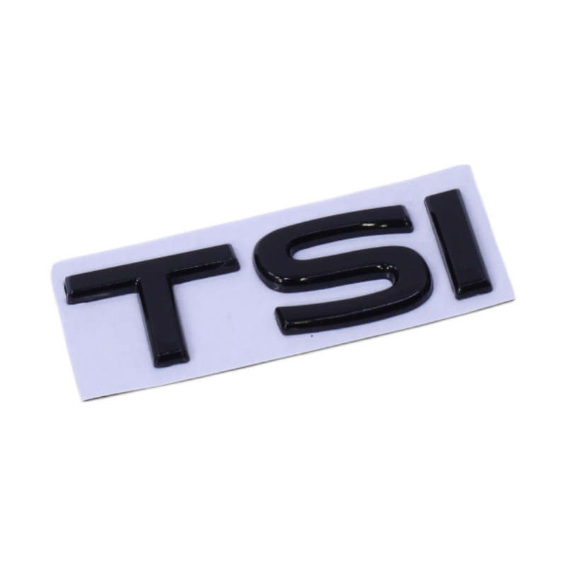 Matt Black VW TSi Badge (6x2cm)