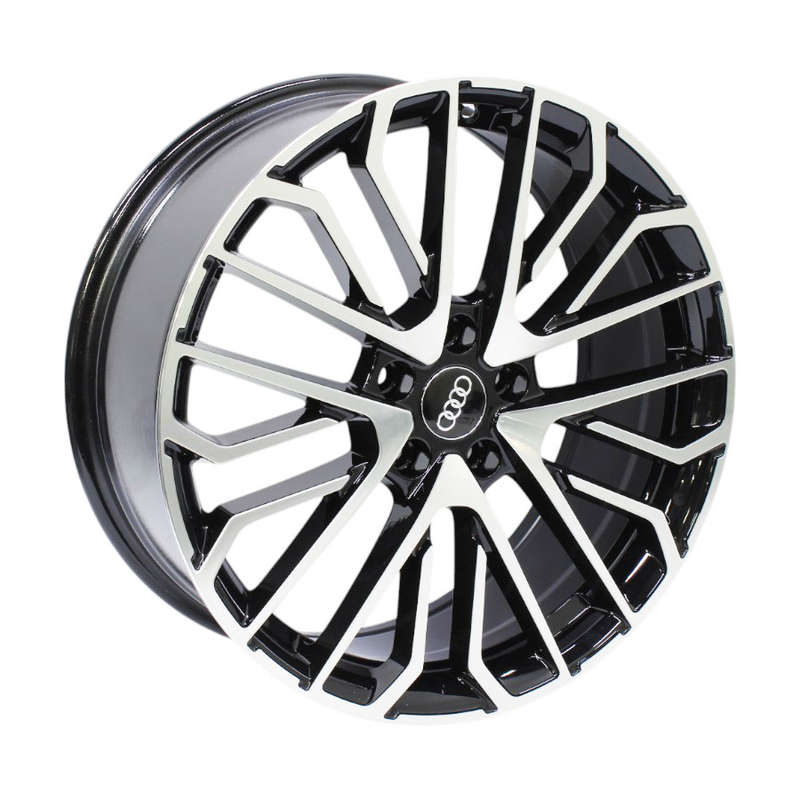 19" AV-65-MB 5/112 Black Machine Face Alloy Wheels