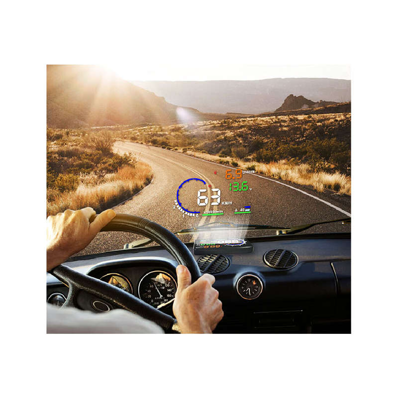 OBD HUD A8  Digital Head-Up Display with Speed, RPM, Temperature, Voltage, Fuel Usage &amp; Fa...