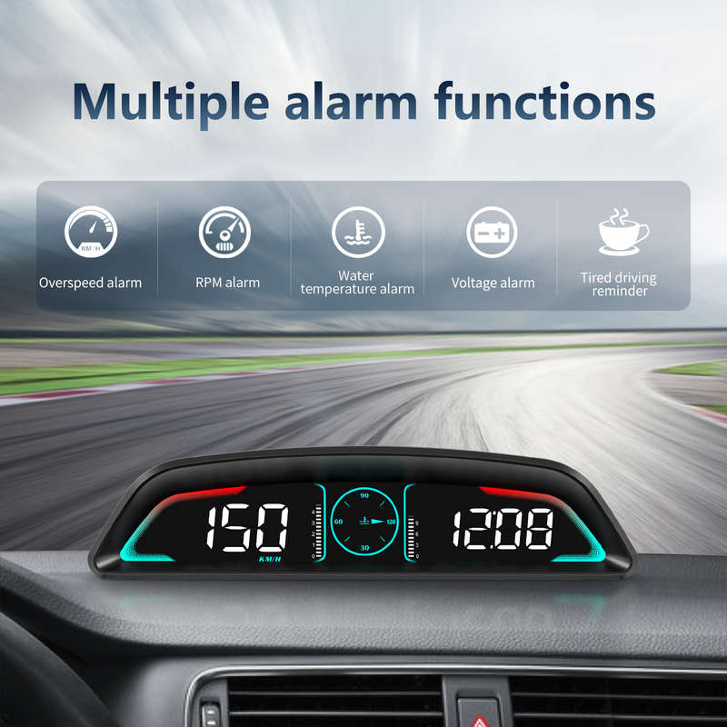 OBDH-B3 OBD2 Head-Up Display  Real-Time Speed, RPM, Temp, Voltage &amp; Fuel Monitor