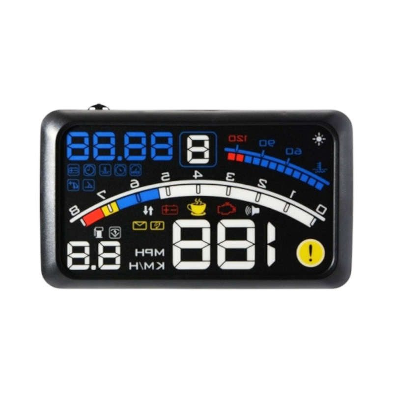 F4 OBD2 Head-Up Display  Full Engine Data with Fault Codes, Fuel Use &amp; Performance Metrics